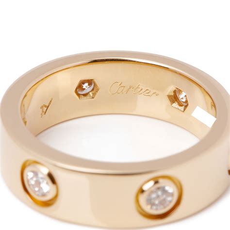 cartier love ring mit diamanten|cartier full diamond love ring.